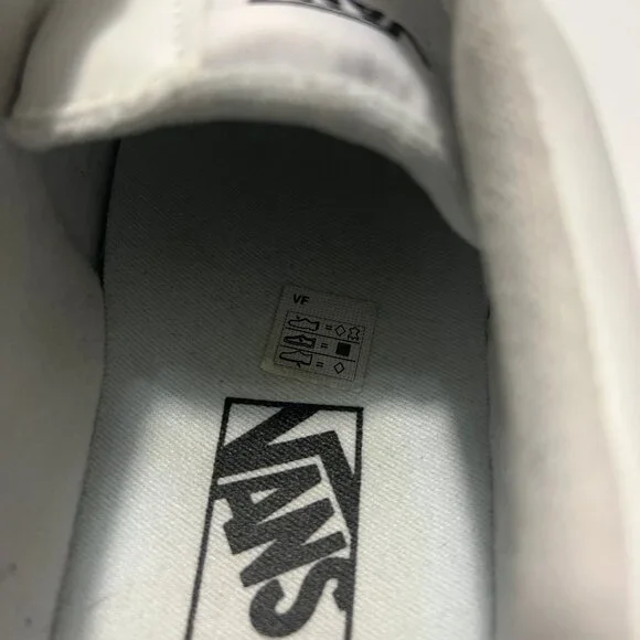 Vans White Leather "Seldan" Low Top Sneaker - Picture 12 of 14